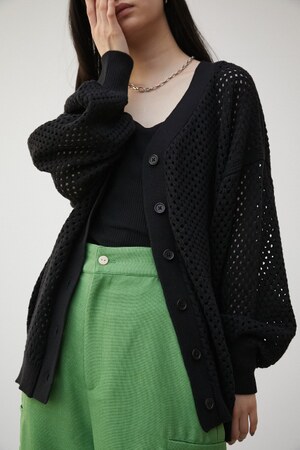 MESH KNIT CARDIGAN