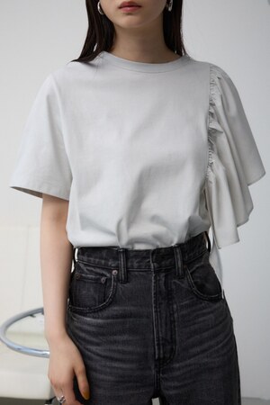 AZUL BY MOUSSY | サイドラッフルアシンメトリートップス (Tシャツ・カットソー(半袖) ) |SHEL'TTER WEBSTORE