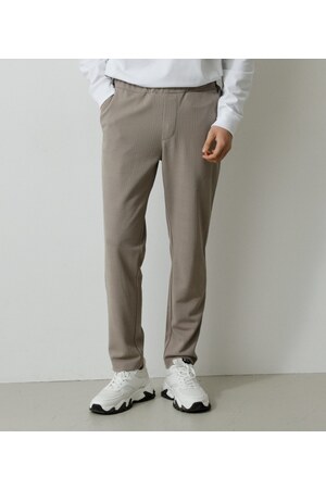 GLEN CHECK JACQUARD PANTS