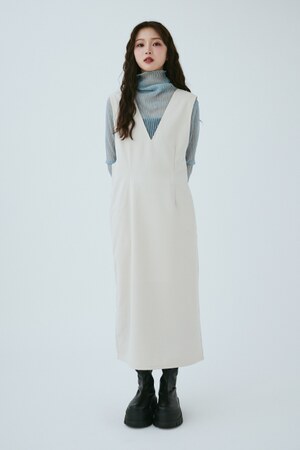 AZUL BY MOUSSY | 【MIEL CRISHUNANT】ノースリーブVネックワンピース