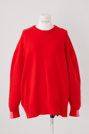 WIDE CIRCLE PULLOVER｜38｜RED｜KNIT WEAR｜|ENFÖLD OFFICIAL ONLINE 