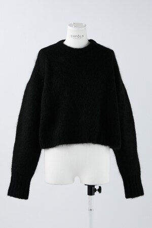 CROPPED PULLOVER｜38｜BLK｜KNIT WEAR｜|ENFÖLD OFFICIAL ONLINE