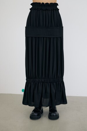 GATHER PEPLUM SKIRT｜36｜BLK｜SKIRT｜|ENFÖLD OFFICIAL