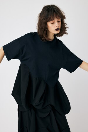 COMBI T-SHIRT｜38｜BLK｜CUT AND SEWN｜|ENFÖLD