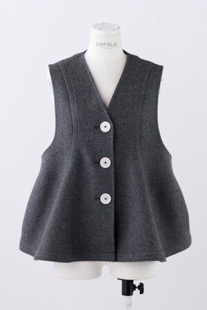 SOLID VEST｜38｜C.GRY｜JACKET｜|ENFÖLD OFFICIAL ONLINE STORE | エンフォルド公式通販