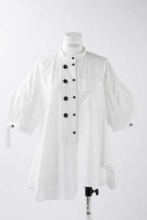 WAVE-HEM SHIRT｜38｜WHT｜SHIRTS AND BLOUSES 