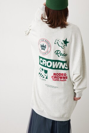 RODEO CROWNS WIDE BOWL | LINE UPロゴスウェットワンピース