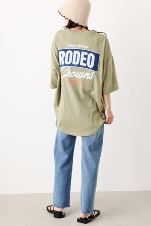 RODEO CROWNS WIDE BOWL | デニムアップリケVネックTシャツ (Tシャツ