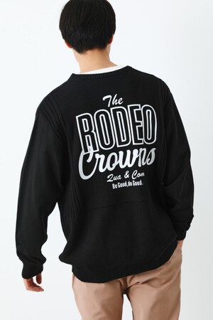 RODEO CROWNS WIDE BOWL | メンズLOGOコンビニットトップス (ニット