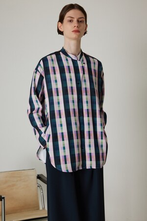 RIM.ARK | Geometric grid SH (SHIRTS & BLOUSES ) |RIM.ARK ONLINE STORE