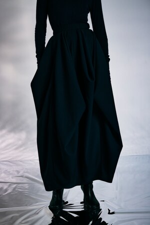 RIM.ARK | Tuck drape SK (LONG SKIRTS ) |RIM.ARK ONLINE STORE