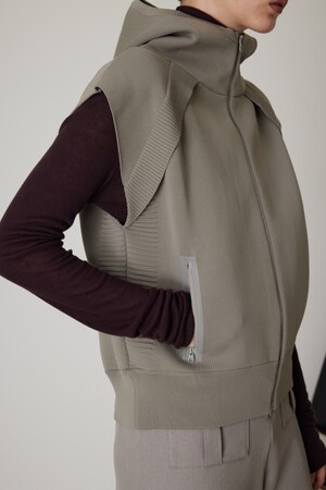 RIM.ARK | Hood design knit vest (VESTS ) |RIM.ARK ONLINE STORE