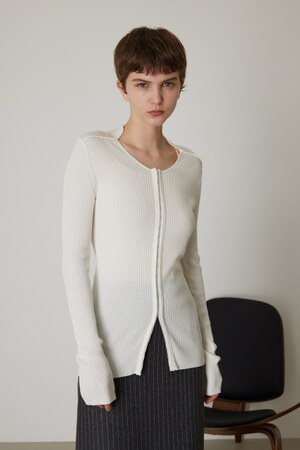 RIM.ARK | Neck design slim knit CD (CARDIGANS ) |RIM.ARK ONLINE STORE