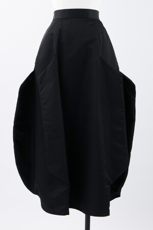 ナゴンスタンス　draping skirt ブラックお色ブラック