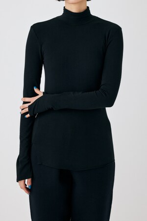 high-neck long-sleeves｜M｜BLK｜cut and sewn｜någonstans