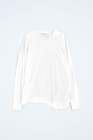 curvy long-sleeves t-shirt｜M｜Salt｜cut and sewn｜någonstans official online  store | ナゴンスタンス公式通販