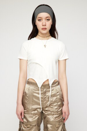 LAGUA GEM | RIB DOCKING TIE トップス (Tシャツ・カットソー(半袖 