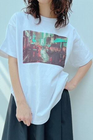 y/m | オーバーサイズフォトプリントTシャツ (Tシャツ・カットソー