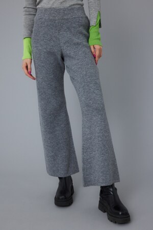 Knit flared pants