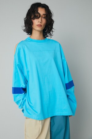 HeRIN.CYE | Color block big tee (Tシャツ・カットソー(長袖) ) |SHEL 