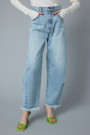 HeRIN.CYE | Cocoon crash hem denim pants (ワイド ) |SHEL'TTER WEBSTORE