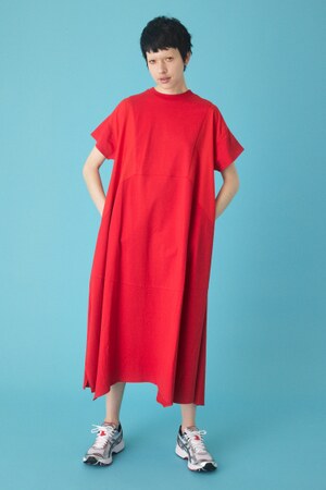 HeRIN.CYE | Trapezoid switching dress (ワンピース(ミニ・ミディアム 